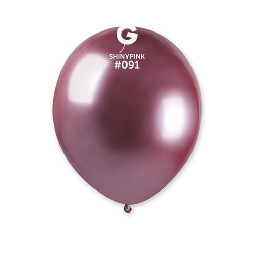 Palloncino shiny 5" ab50 rosa 091 100 pz gemar