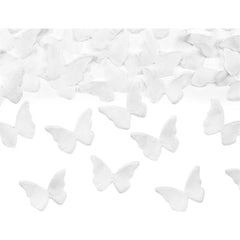 Cannone lancia coriandoli, farfalle bianche, 20 cm