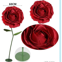 Rosa rossa h. 160 cm c/base