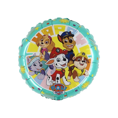 Mylar tondo 18" paw patrol