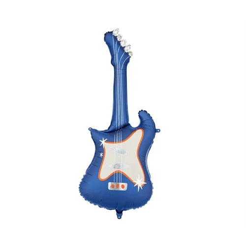 Chitarra in palloncino di lamina, 41x105 cm, blu navy