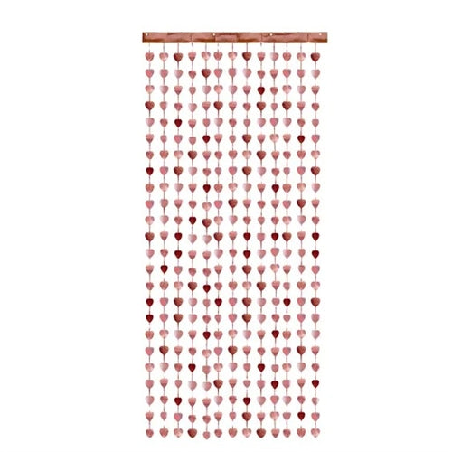 Tenda per feste - cuori, oro rosa, 100x245cm