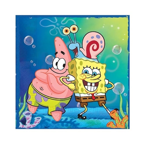 Tovaglioli spongebob 33x33 cm 20 pz