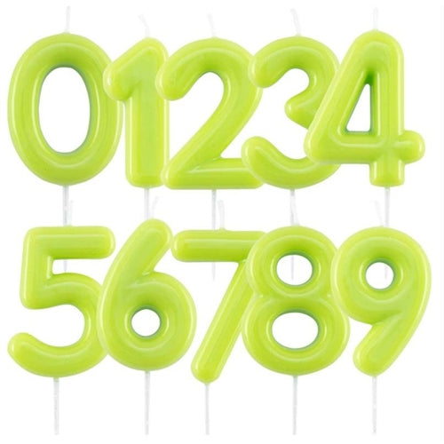 Candelina glossy 10,5 cm lime pastello laccata