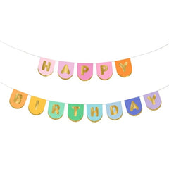 Banner buon compleanno, mix, 163x12 cm