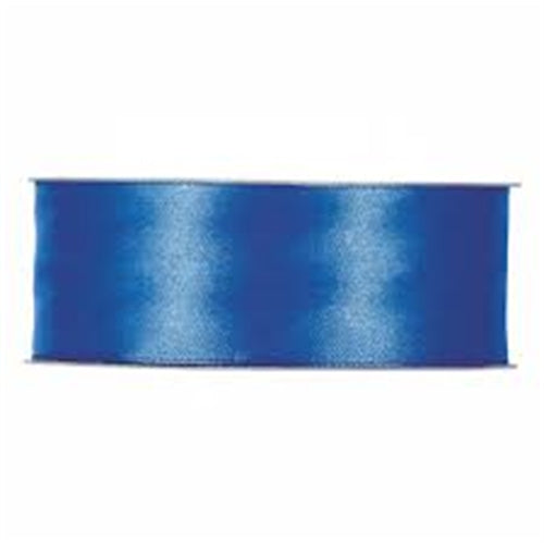 Nastro raso mm25x50 mt blu brillante 68