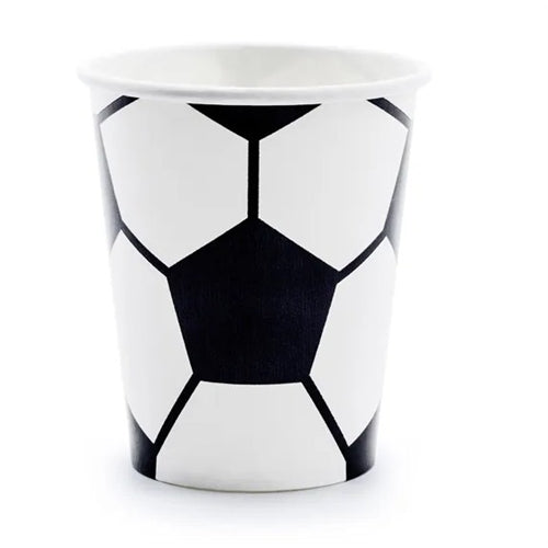 Bicchieri di carta calcio, mix, 260 ml (1 confezione / 6 pezzi)