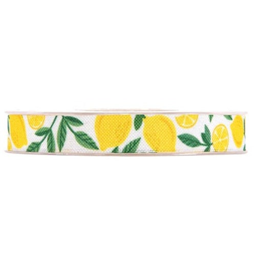 Nastro limoni 15 mm x 20 mt bianco