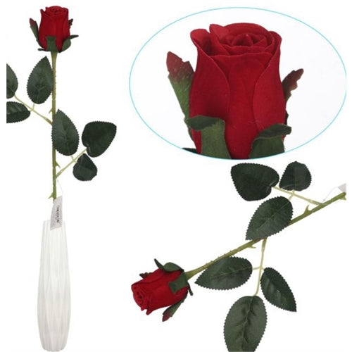 Rosa singola rossa h. 65 cm