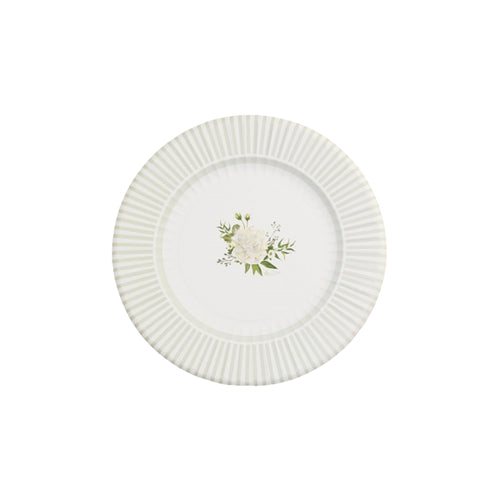 6 maxi piatti cm.33 floral white