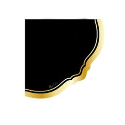 Tovaglioli liberty black and gold  33x33 cm 16 pz