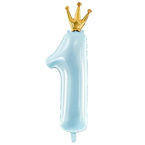 Mylar numero 1 con corona 92 cm