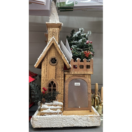 Casetta + albero natale 21x11xh. 46 cm