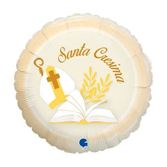 Palloncino 18"  mylar santa cresima