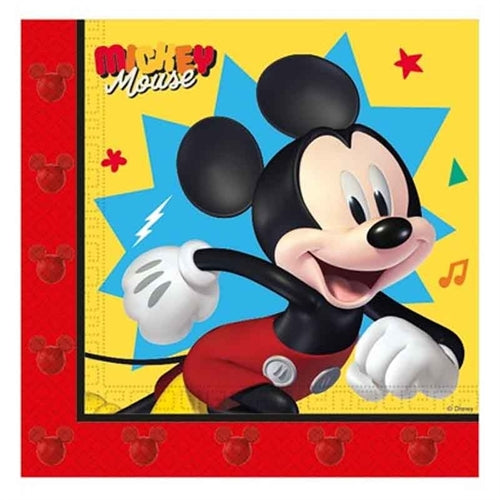 Tovagliolo di carta topolino "mickey jump into fun" 20pz