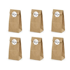 Sacchetti per dolcetti, kraft (1 confezione / 6 pezzi)