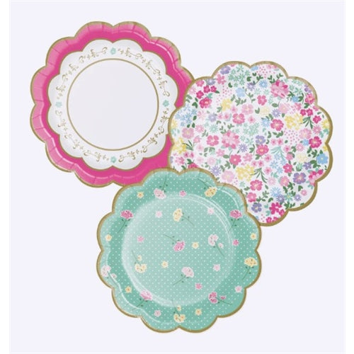 Piatti in carta decorati 18 cm 8 pz
