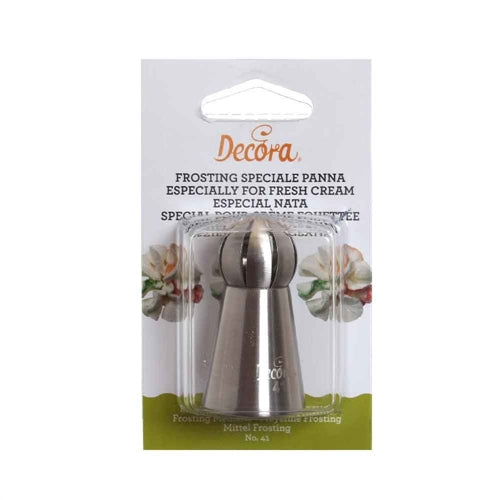 Beccuccio cornetto frosting medio panna 41 in acciaio inox ø3 x 5,5 cm