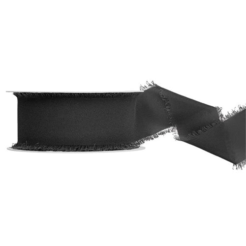 Nastro di chiffon, nero, 40 mm/10 m