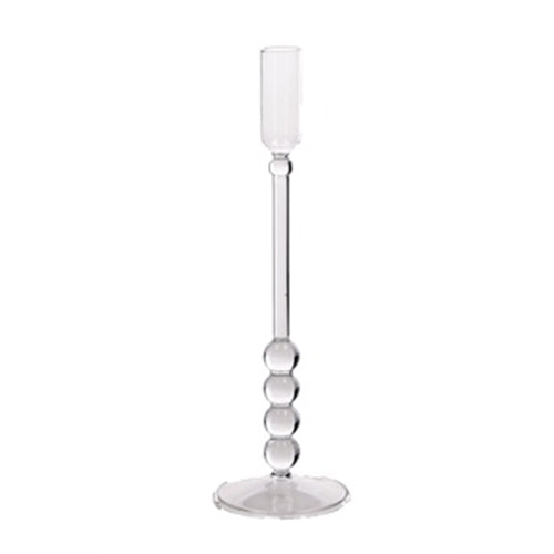 Porta candele borosil d. 9 x h. 29 cm