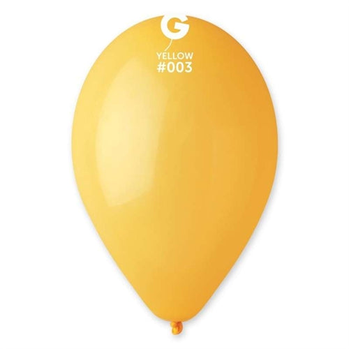 Palloni in lattice g120 gemar giallo mais 50 pz #003