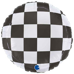 Palloncino in foil 18" scacchiera "checkerboard"