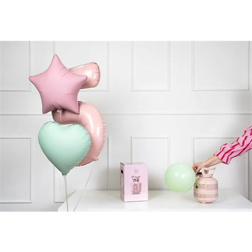 Bombola di elio, rosa chiaro, massimo 20 palloncini