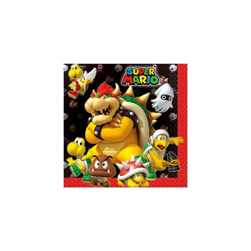 Tovaglioli super mario 20 pz 33x33 cm