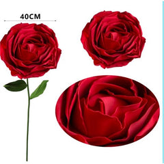 Rosa rossa c/base h. 140 cm