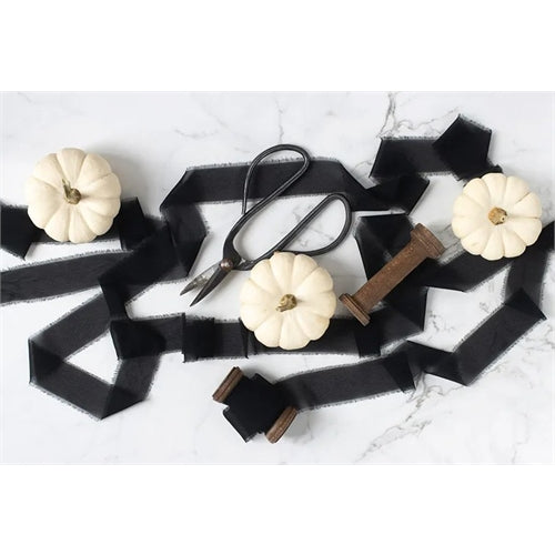 Nastro di chiffon, nero, 40 mm/10 m