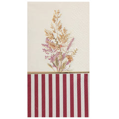 Tovaglioli floreali bordeaux e oro – 33 × 40 cm