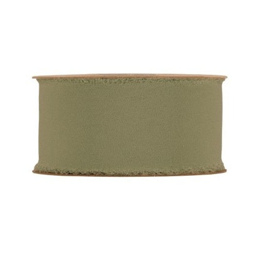 Nastro organza 50 mm x 10 mt verde oliva 06