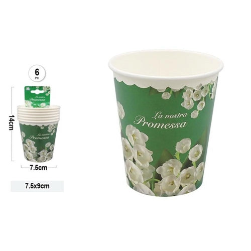 Bicchiere la nostra promessa 200 ml 6 pz