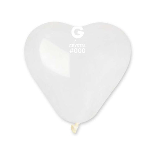 Palloncini in lattice cuore 10" bianco 001 100 pz
