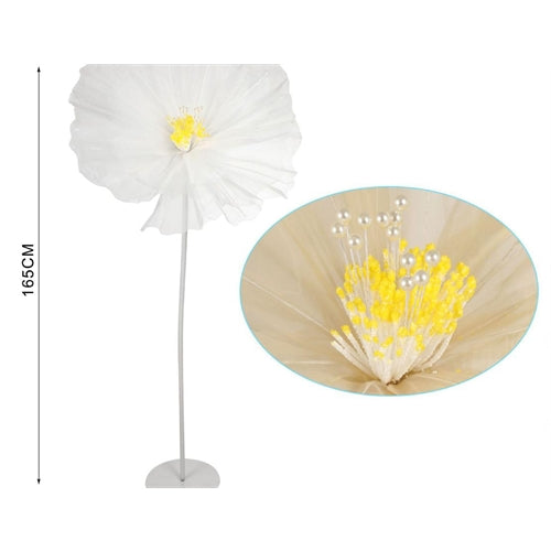 Fiore decorativo con stelo h. 120 cm