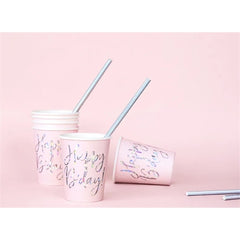 Tazze happy b'day!  220 ml (1 confezione / 6 pezzi)