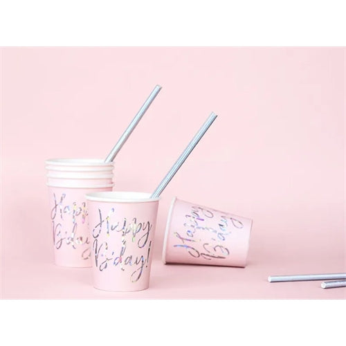 Tazze happy b'day!  220 ml (1 confezione / 6 pezzi)