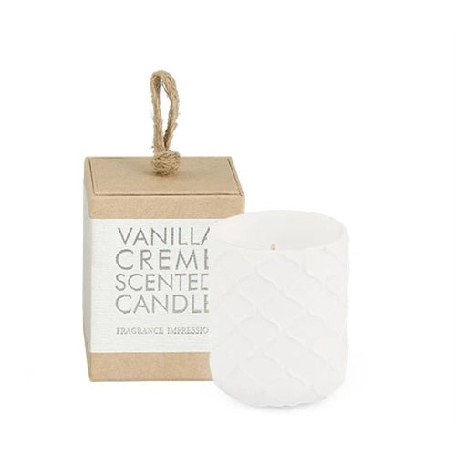 Barattolo ceramica candela vaniglia