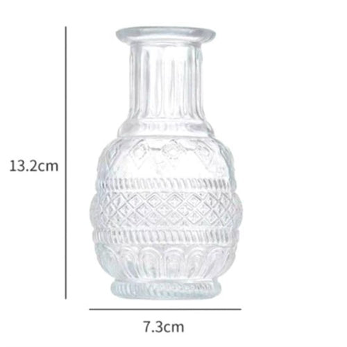 Vaso in vetro trasparente h. 13,2 cm