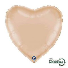 Palloncino in foil 18" cuore cipria satinato
