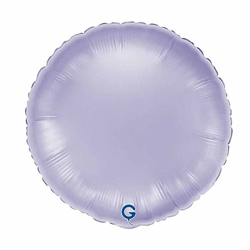 Palloncino mylar tondo lilla satinato 18"