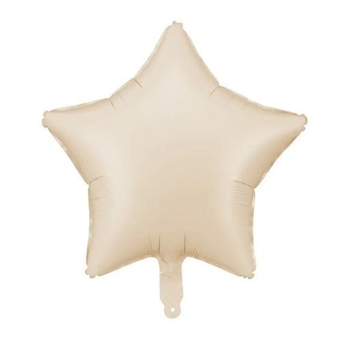 Palloncino in foil a forma di stella, 48 cm, beige
