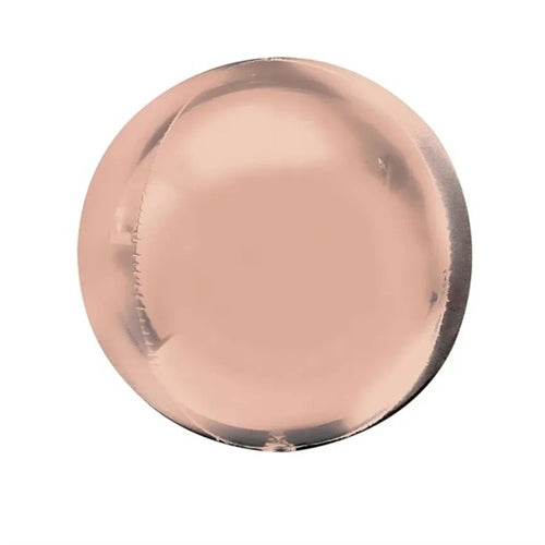 Mylar sfera rosa gold 4d 32"