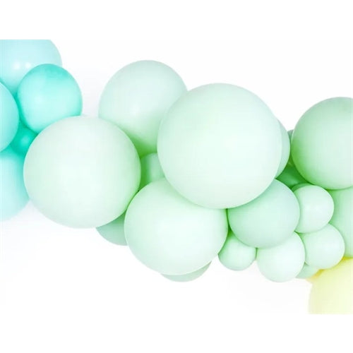 Blister palloncini verde menta 10 pz