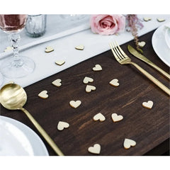 Cuori di coriandoli in legno, 2x2 cm (1 confezione / 50 pezzi)