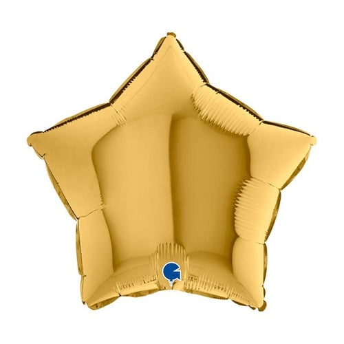 Palloncino foil stella oro chiaro 18"