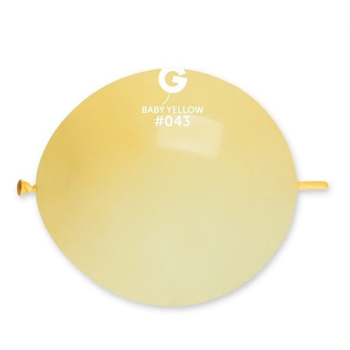 Palloncini in lattice glink 13 gemar giallo baby #043 50 pz