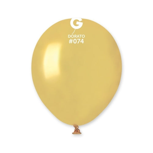 Palloncino in lattice 5” am50 dorato metallizzato "light gold 074” 100pz