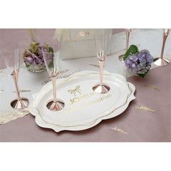 Flûte da champagne rosa gold – 6 pz