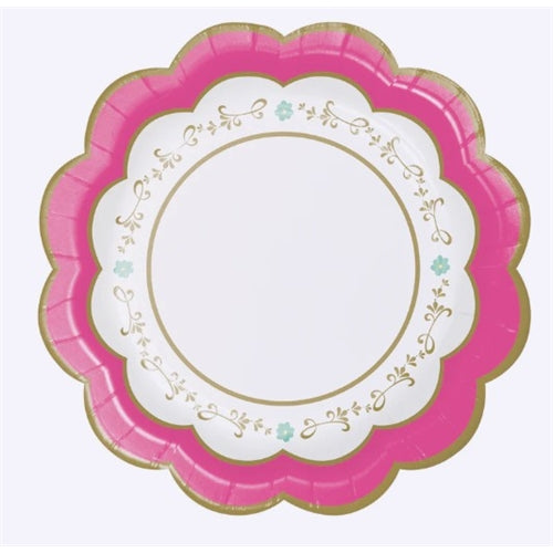 Piatti in carta decorati 18 cm 8 pz